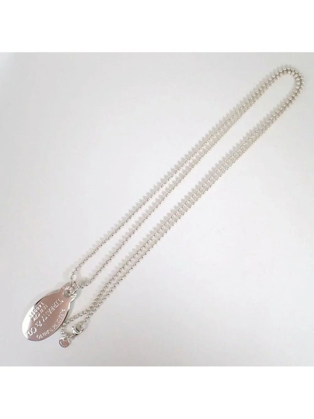 Tiffany & Co 925 Return to Oval Tag Pendant